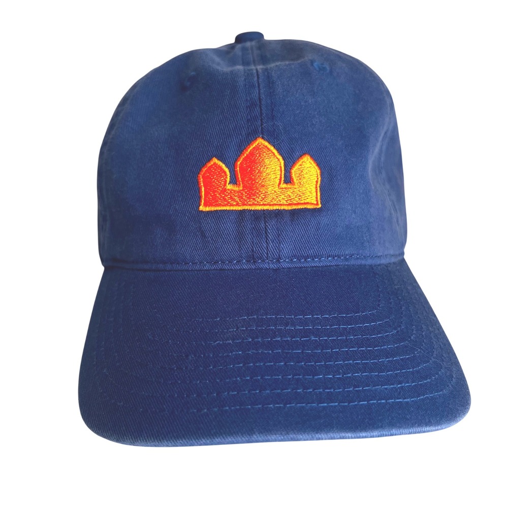 Mitchell & Ness Royal Blue Crown Logo Adjustable Dad Hat Cap